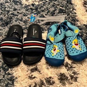 TODDLER BOYS BUNDLE OF TOMMY BAHAMA AND NICKELODEON SUMMER SHOES IN SZ 12…NWT!!!